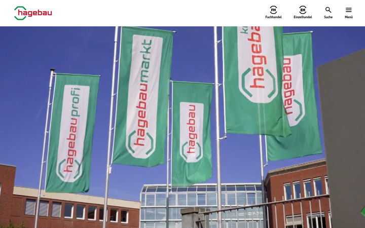 Screenshot of hagebau.com