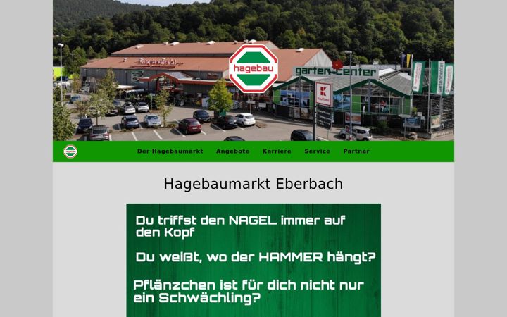 Screenshot of hagebaueberbach.de