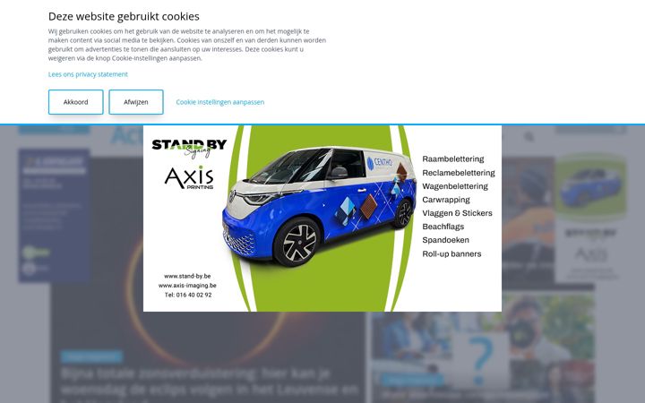 Screenshot of hagelandactueel.be