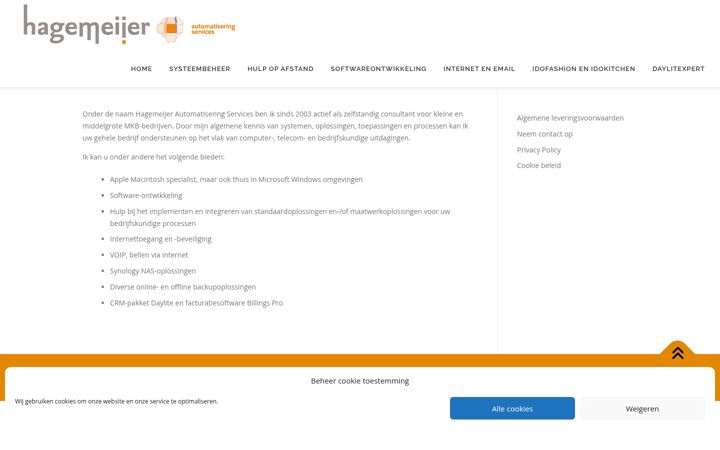 Screenshot of hagemeijer.info