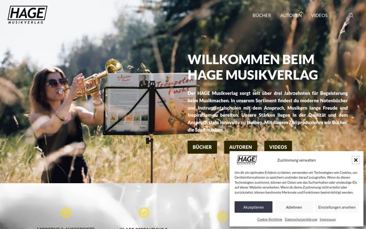 Screenshot of hagemusikverlag.de