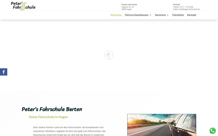 Screenshot di hagen-fahrschule.de
