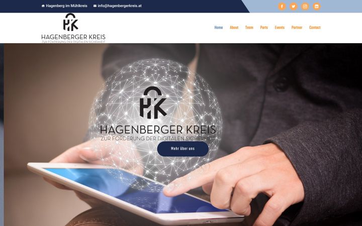 Screenshot of hagenbergerkreis.at