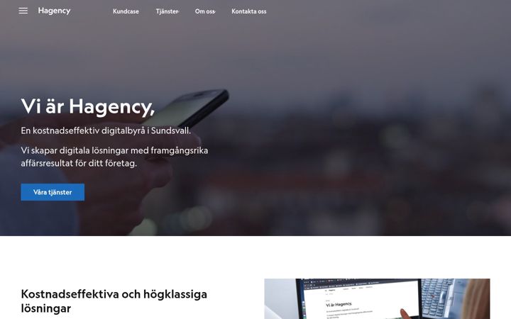 Screenshot of hagency.se