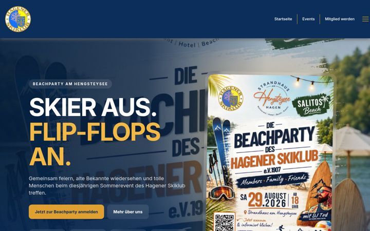 Screenshot of hagener-skiklub.de