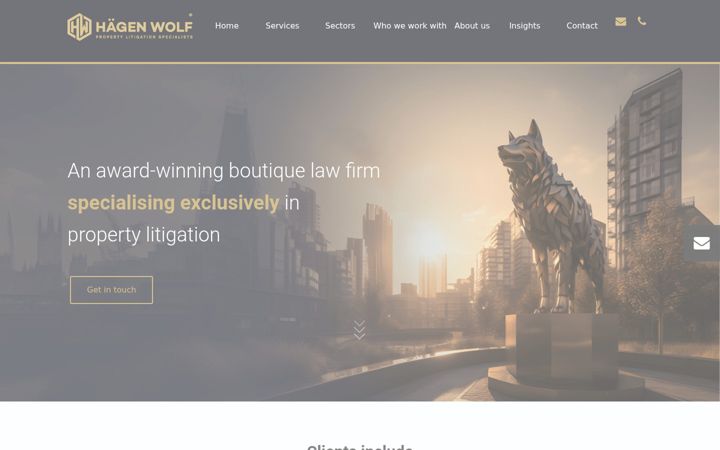 Screenshot of hagenwolf.co.uk