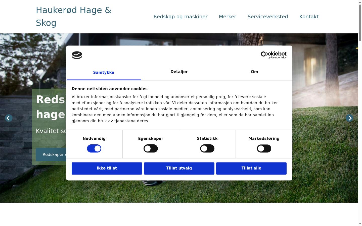 Screenshot des Einwilligungsbanners vor jeglicher Interaktion