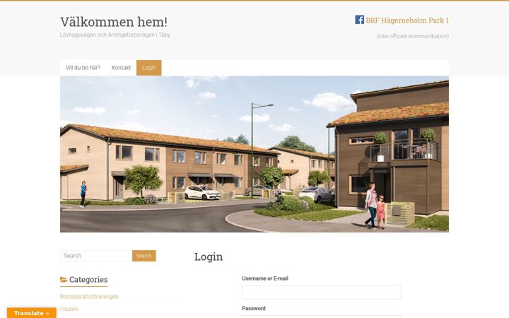 Screenshot of hagerneholmpark1.se