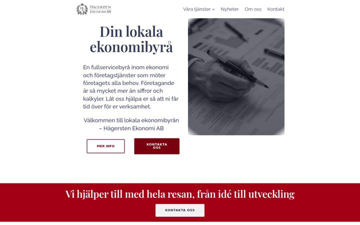 Screenshot von hagersten-ekonomi.se