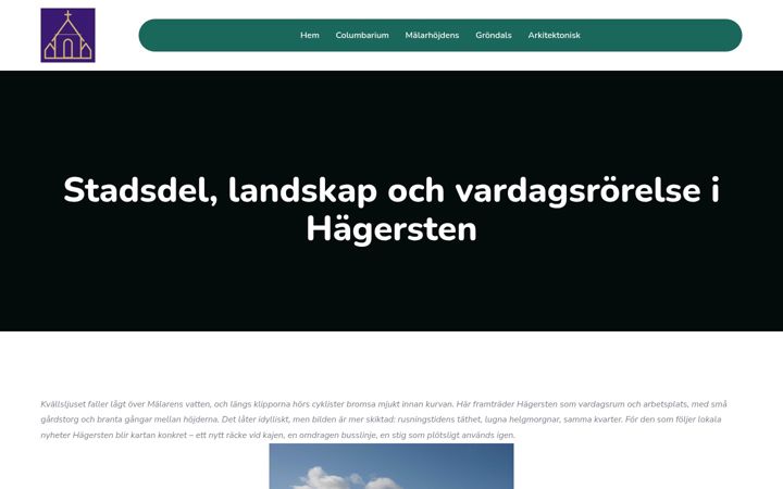 Screenshot of hagersten.org
