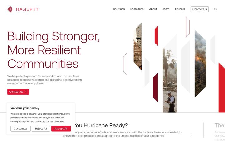 Screenshot of hagertyconsulting.com