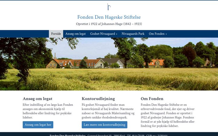 Screenshot of hageskestiftelse.dk