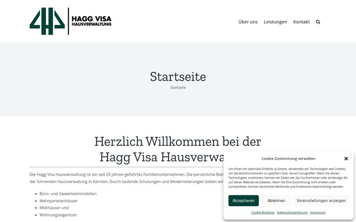Screenshot of hagg-visa.at