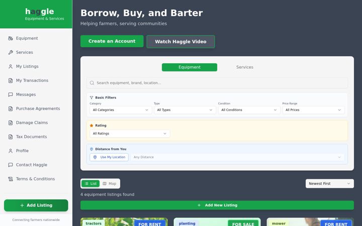 Screenshot of haggleag.com