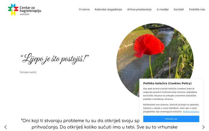 Snímek obrazovky hagioterapija-samobor.hr
