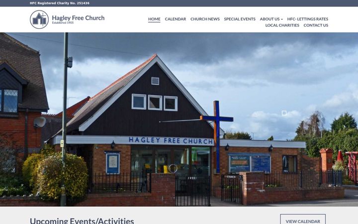 Screenshot of hagleyfreechurch.org.uk