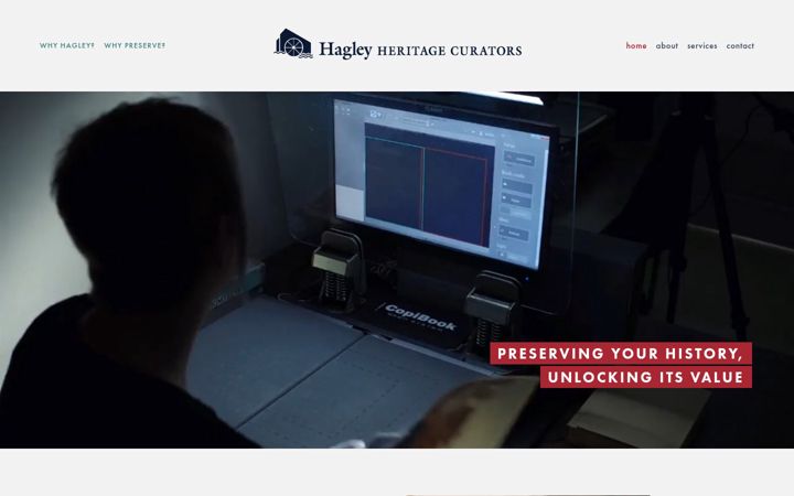 Screenshot of hagleyheritage.com