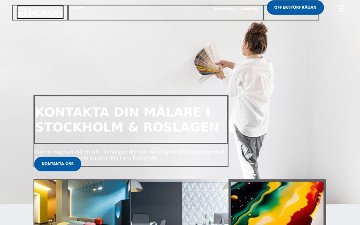Screenshot of hagmanmaleri.se