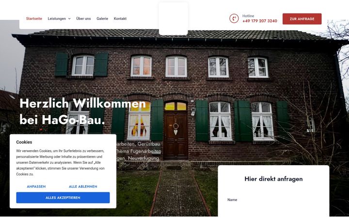 Screenshot of hagobau.de