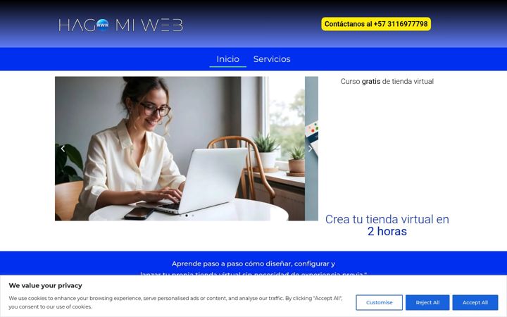Screenshot of hagomiweb.com