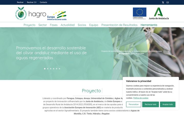 Screenshot of hagro.es