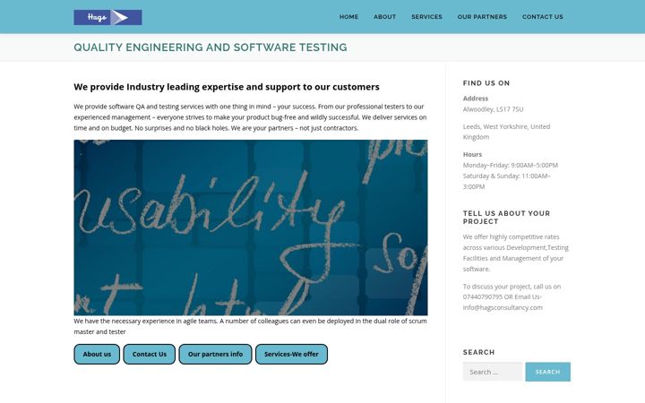 Screenshot of hagsconsultancy.com