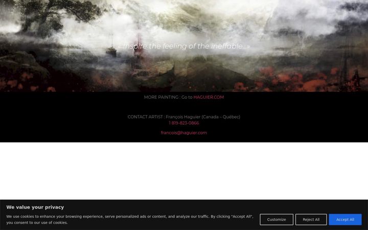 Screenshot of haguier.art