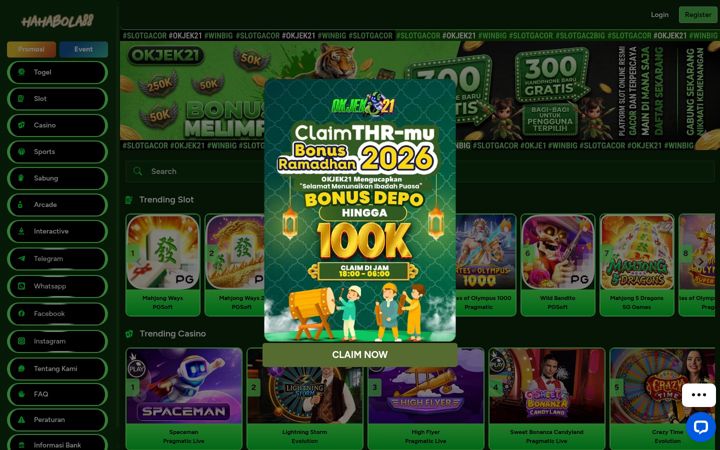 Screenshot of hahabola88slot.com
