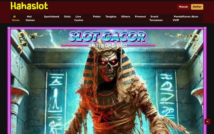 Screenshot of hahaslots.com