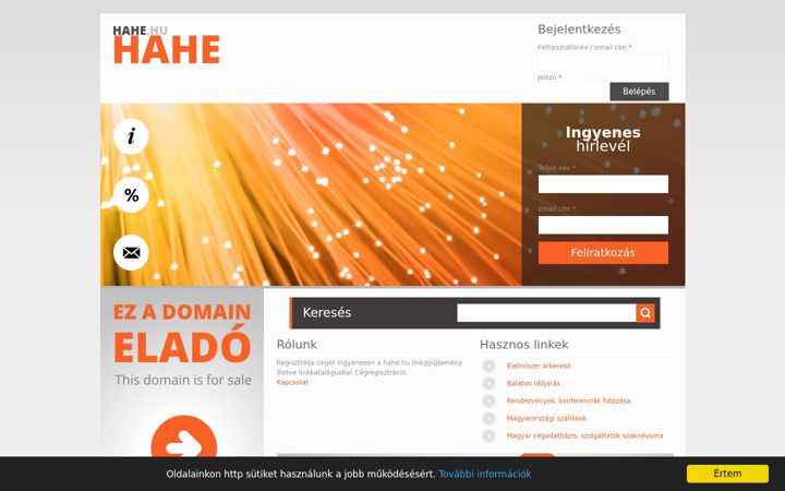 Screenshot of hahe.hu
