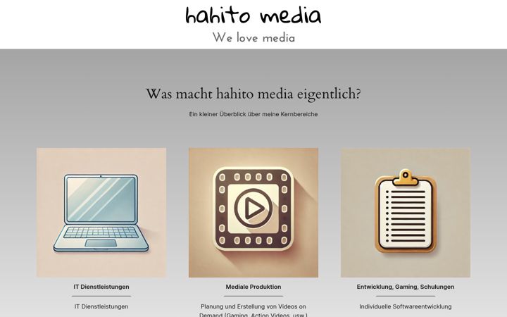 Screenshot of hahito-media.de