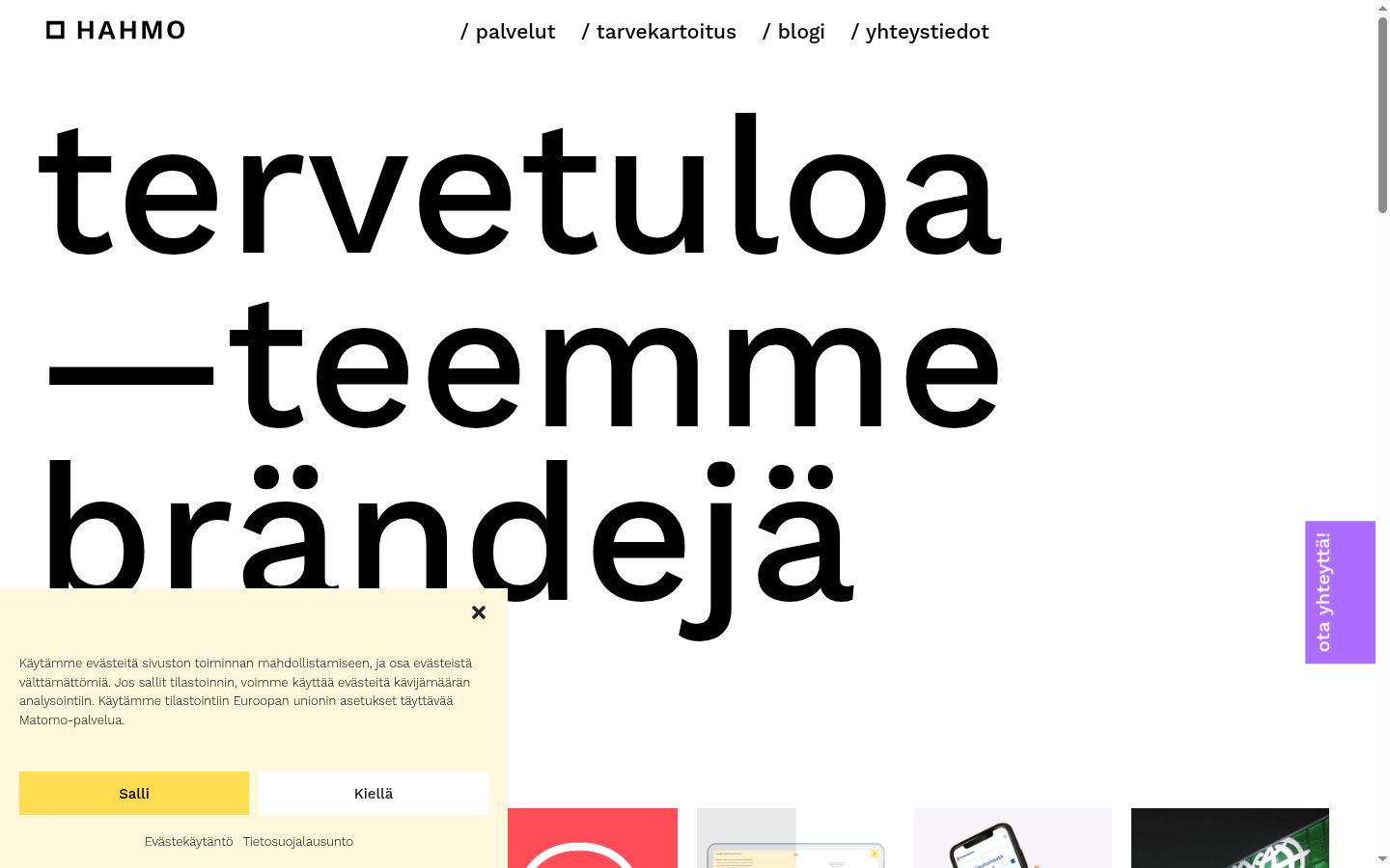 Captura de pantalla del banner de consentimiento mostrado antes de cualquier interacción