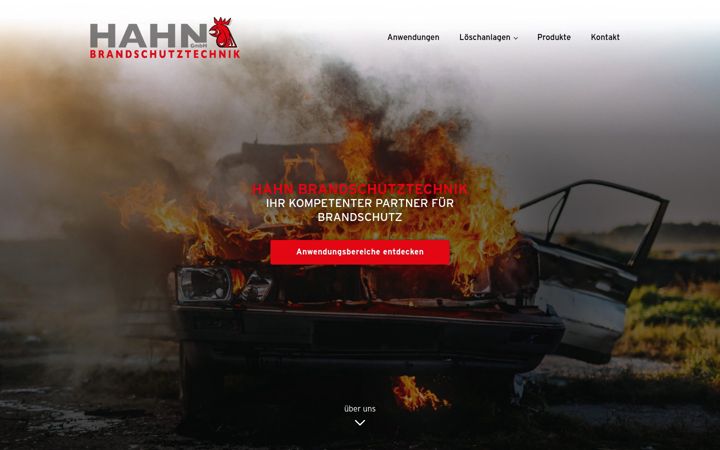 Screenshot of hahn-brandschutztechnik.de