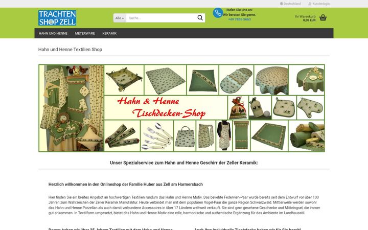Screenshot of hahn-henne.de