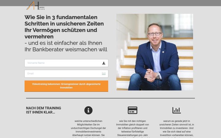 Screenshot of hahn-invest.de