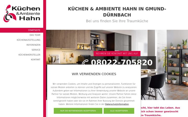 Screenshot ta' hahn-kuechen.de