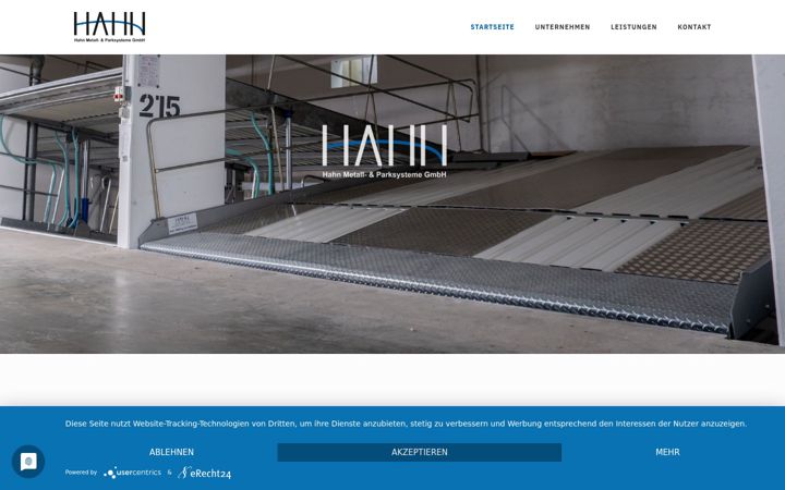 Screenshot of hahn-parksysteme.de