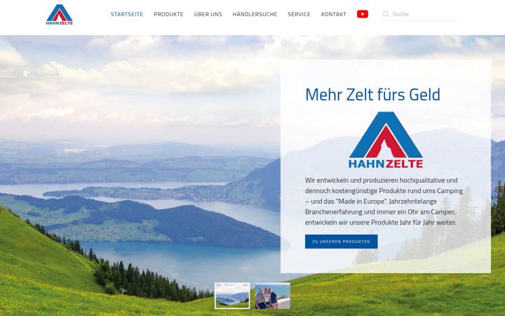 Screenshot of hahn-zelte.de