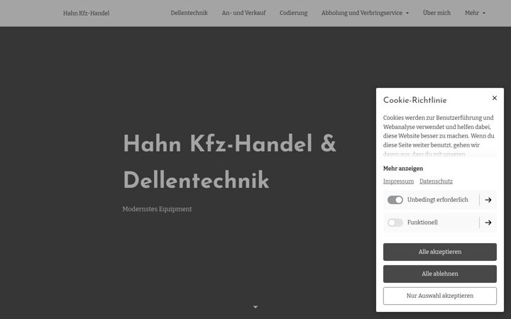 Screenshot of hahnkfzhandel.com