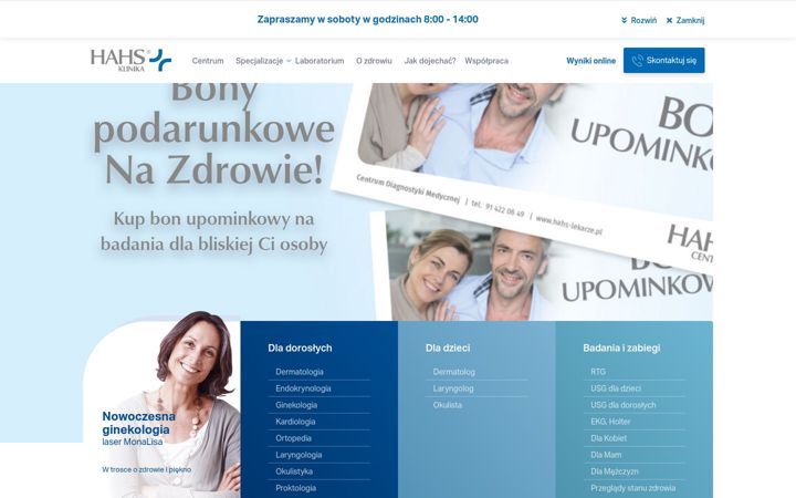 Screenshot of hahs-lekarze.pl