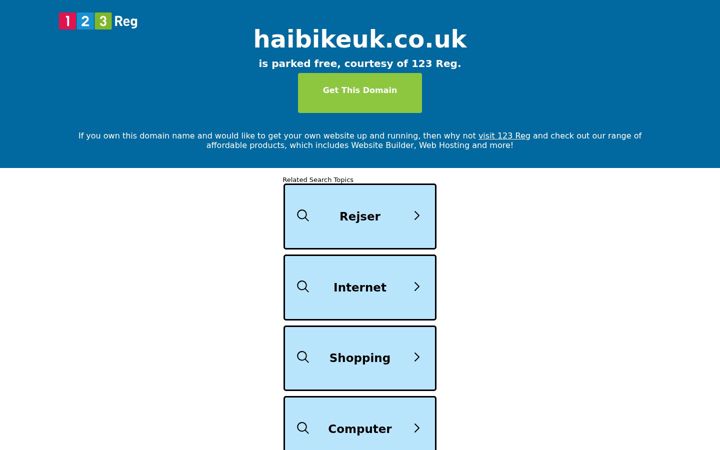Screenshot of haibikeuk.co.uk