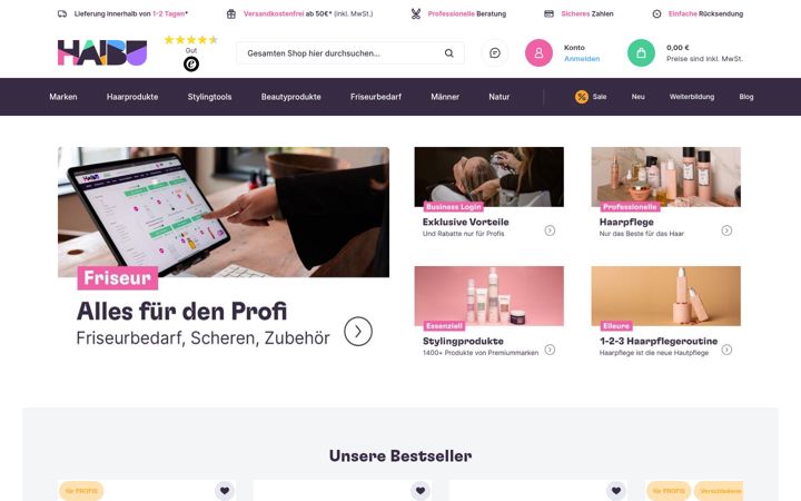 Screenshot of haibu.de