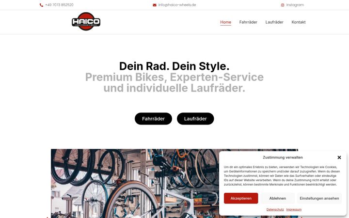Screenshot of haico-wheels.de