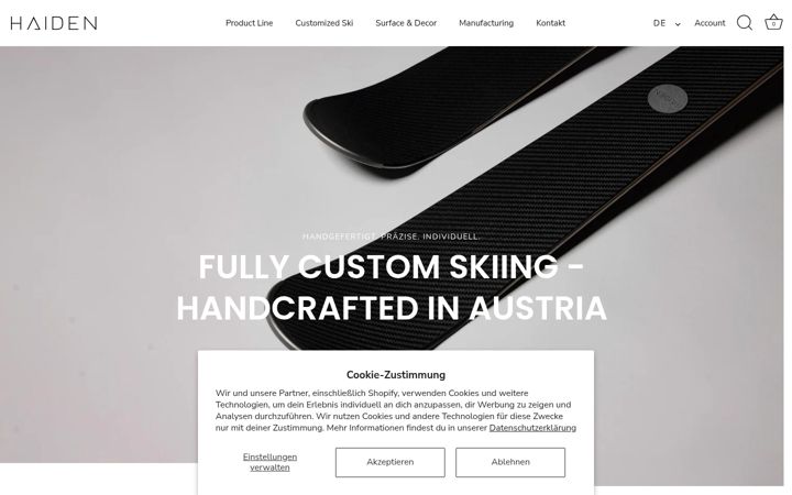 Screenshot of haidenski.at