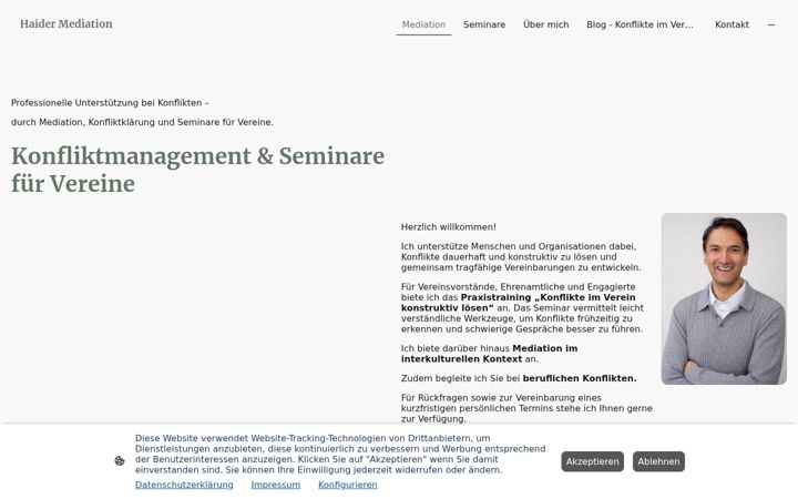 Screenshot of haider-mediation.de
