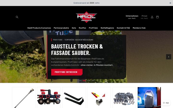 Screenshot of haidl-products.com
