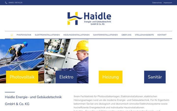 Screenshot of haidle-eug.de