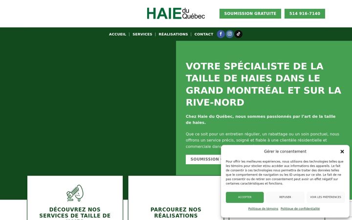 Screenshot of haieduquebec.ca