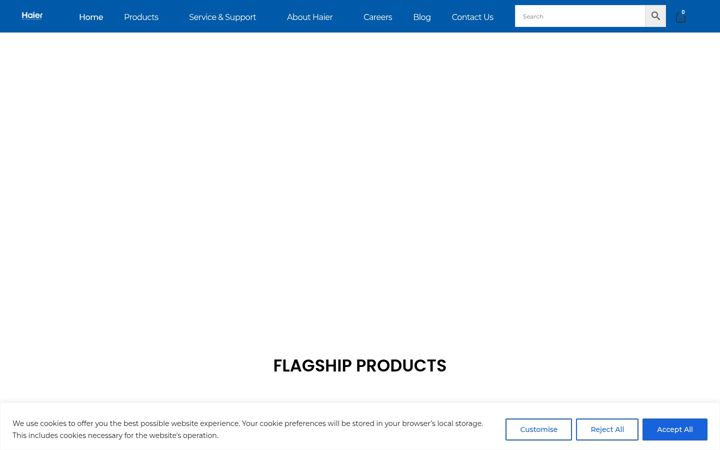 Screenshot of haierlebanon.com