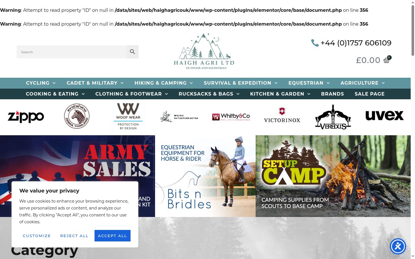 Screenshot des Einwilligungsbanners vor jeglicher Interaktion